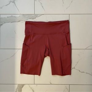Pink Lululemon Biker Shorts